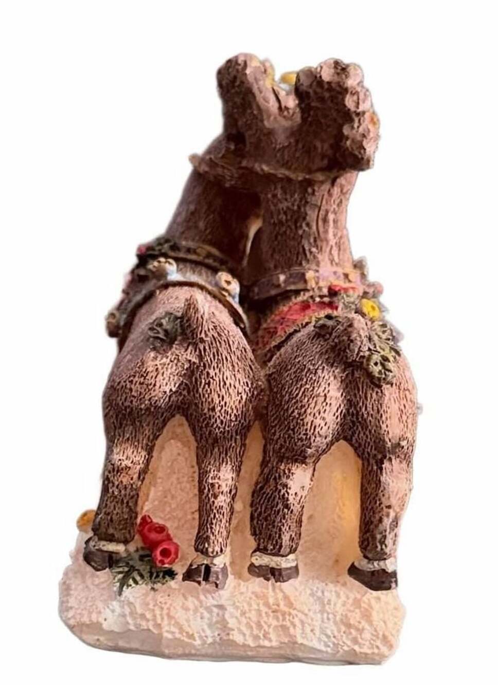 Vintage 1990’s K's Collection Christmas Reindeer Figurine Holiday Table Decor - Picture 3 of 5